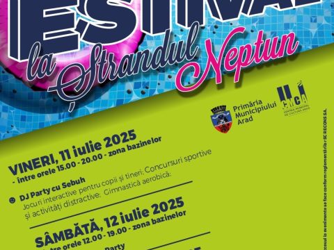 „Arad Estival“ continuă la Ștrandul Neptun!