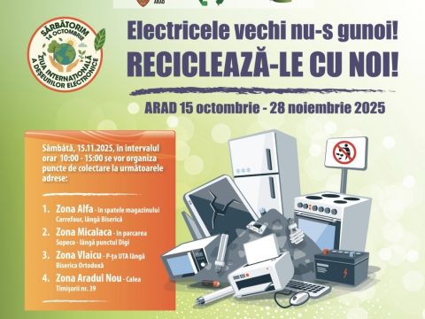 Campanie de colectare a deșeurilor electrice în Arad
